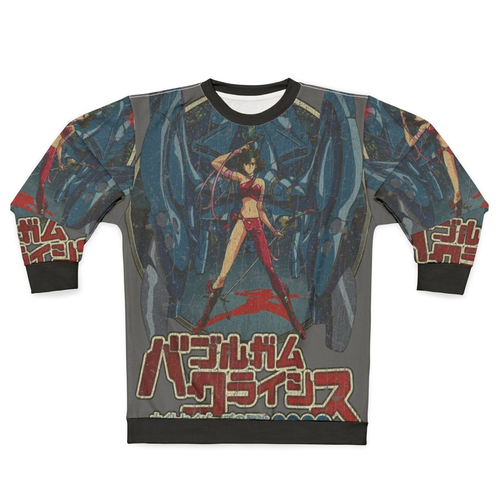 Bubblegum Crisis Anime Sweatshirt with Cyberpunk Inspired Graphics