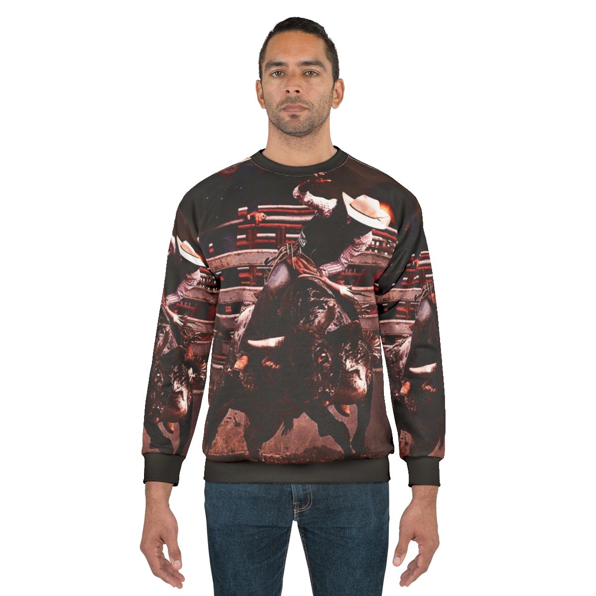 Bucking Bull Sweatshirt for Rodeo and Outdoor Lovers