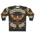 Buffalo Bill leather sweatshirt, Silence of the Lambs inspired goth fashion