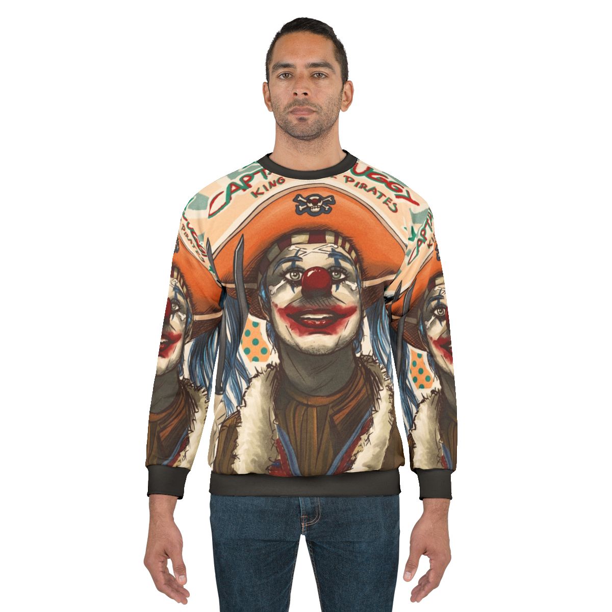 Buggy the Clown One Piece Inspired Sweatshirt
