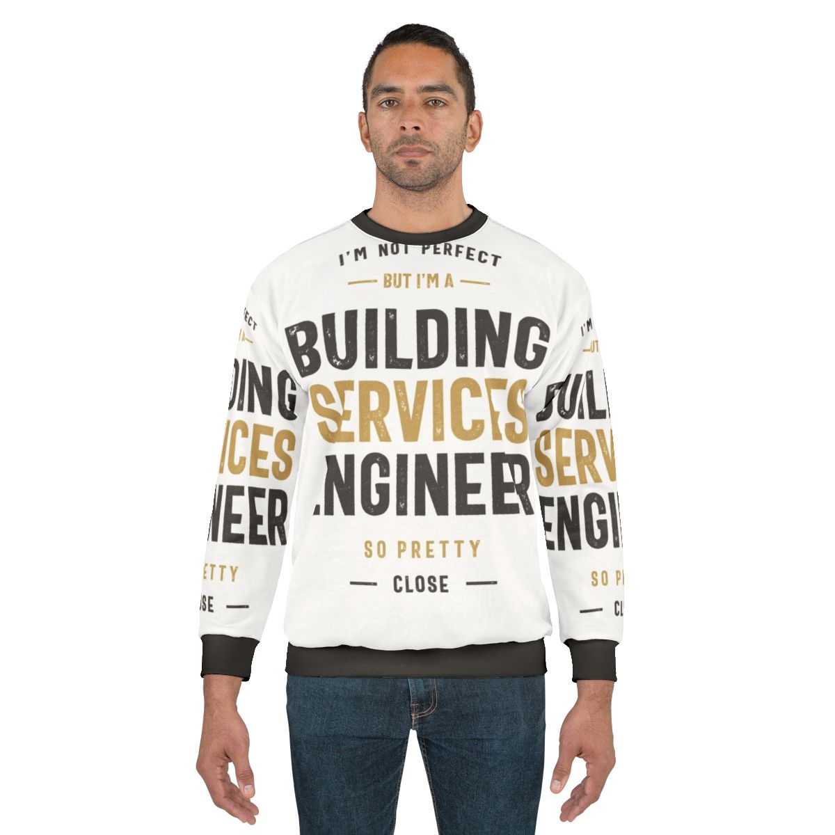 Building Services Engineer Sweatshirt with construction and HVAC engineering design