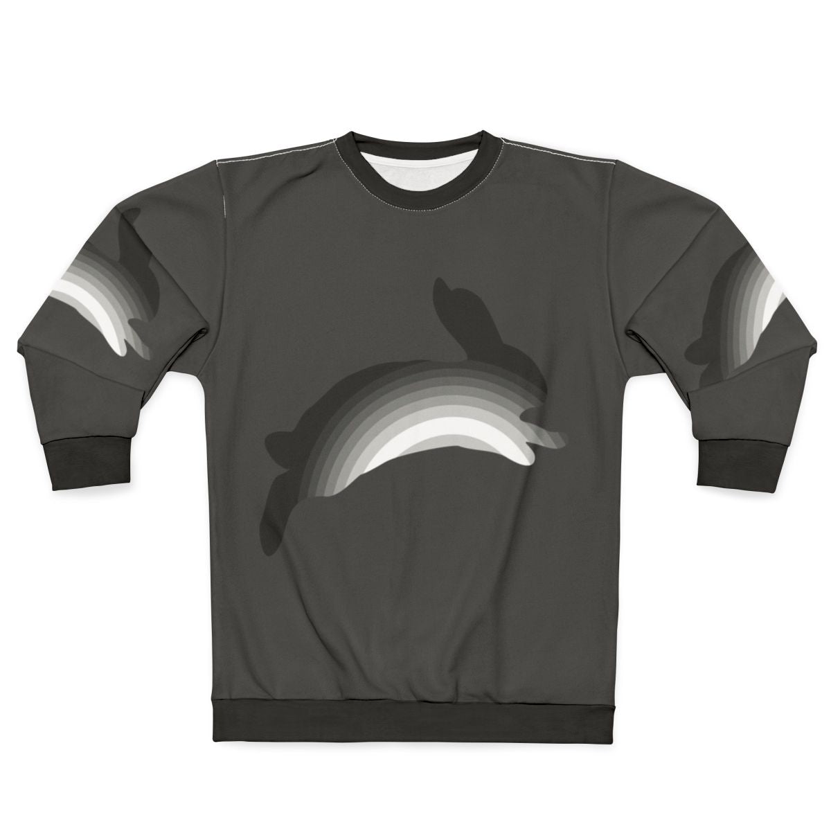 Cute and funny bunny legendary animals sweatshirt with colorful abstract art