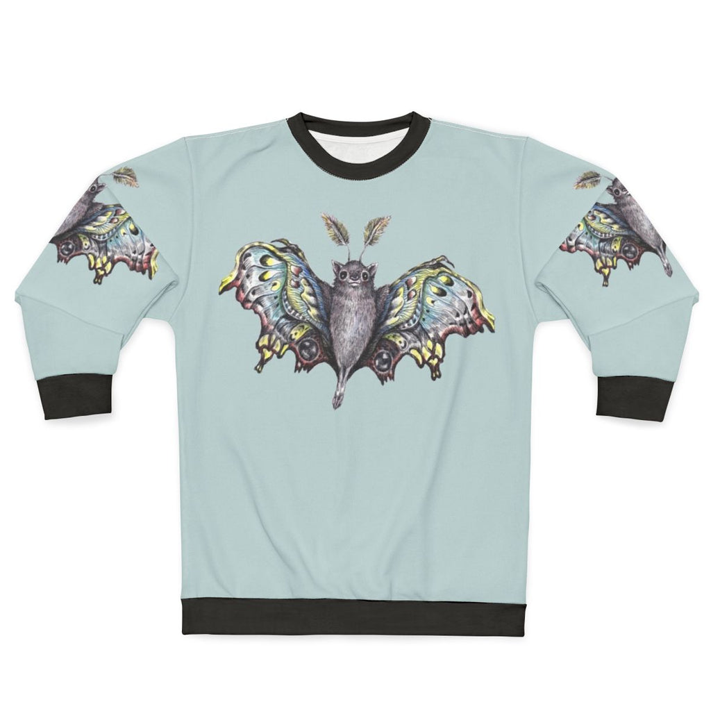 Butterbat sweatshirt featuring a whimsical fantasy creature in a pop art style design