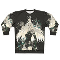 Butterflies and fantasy floral design sweatshirt for Nier Automata fans