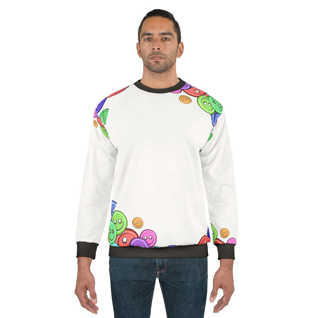 Button frame sewing hobbies sweatshirt