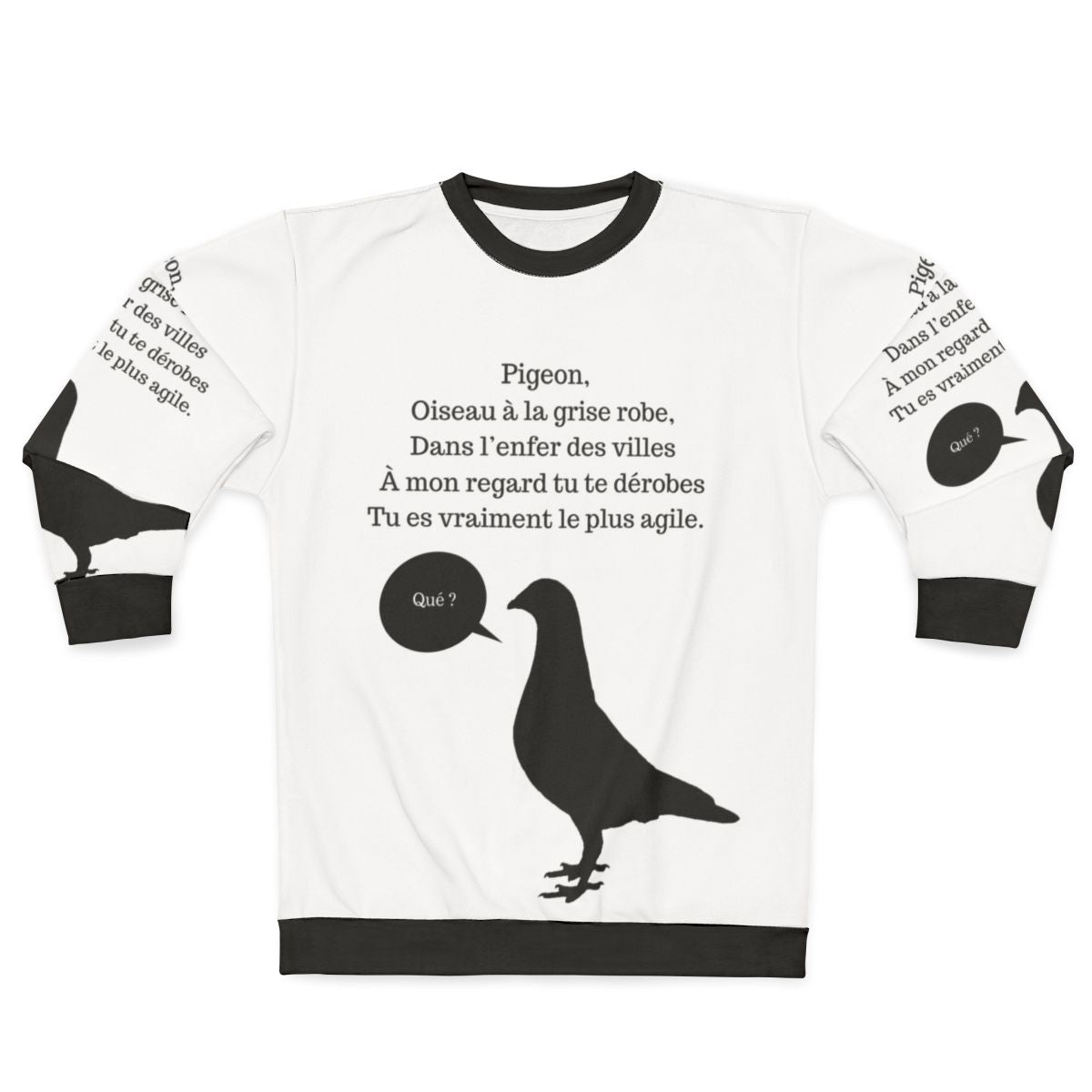 C'est Arrivé Près de Chez Vous Sweatshirt featuring a classic French quote and humor