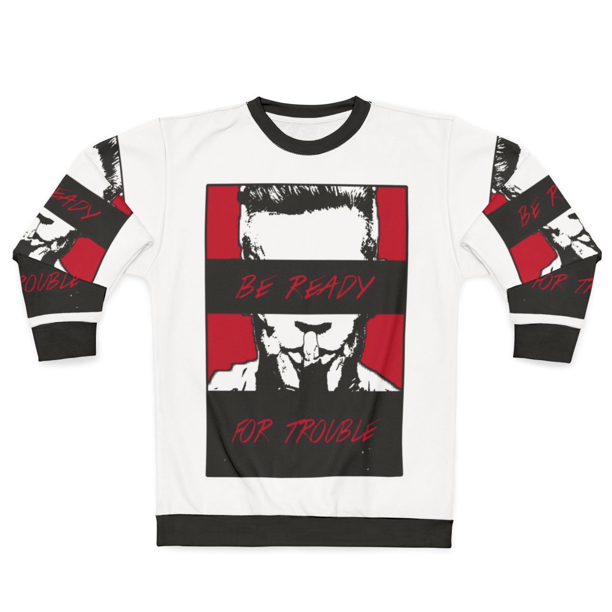 Cable superhero metallic sweatshirt