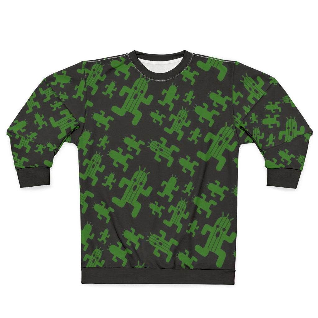 Cactuar print sweatshirt for final fantasy fans