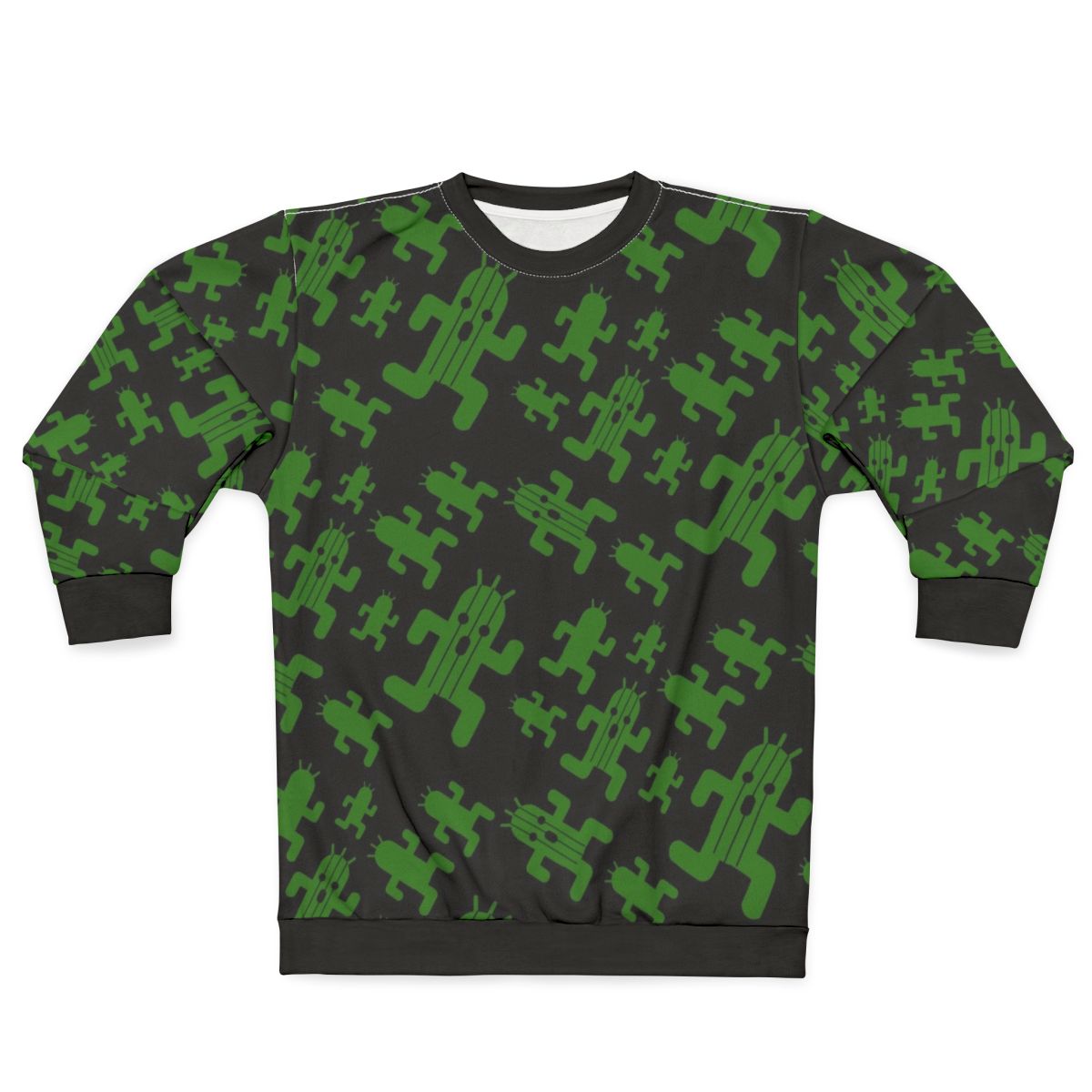 Cactuar print sweatshirt for final fantasy fans