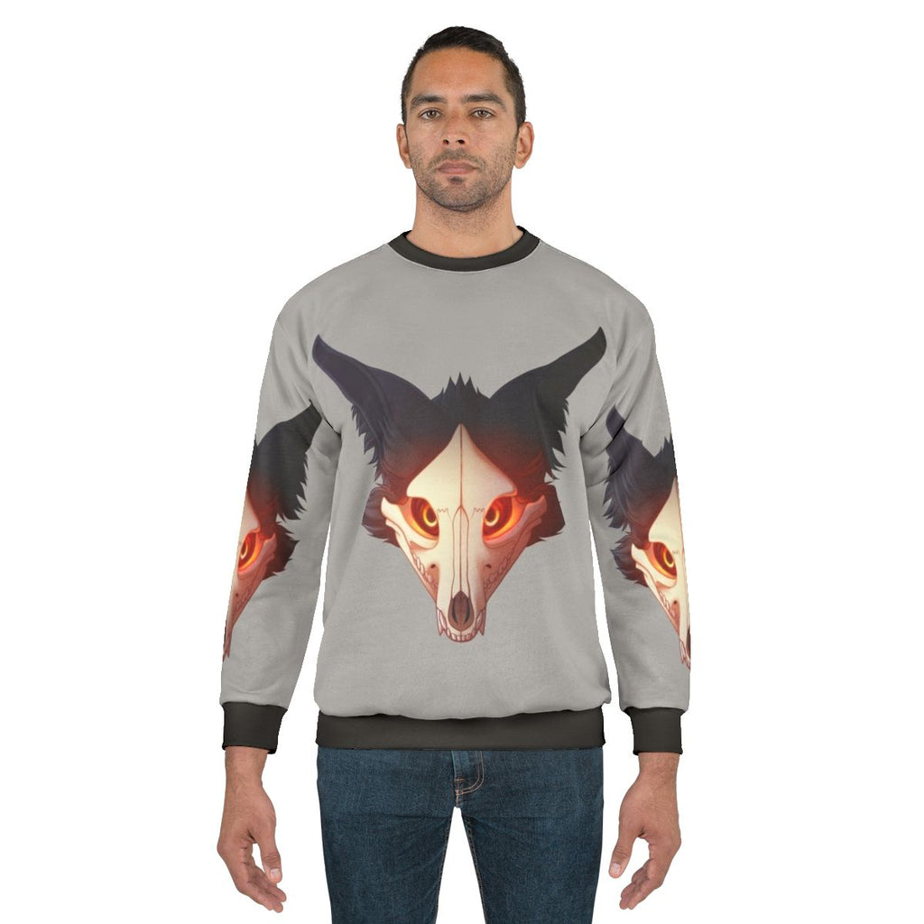 Spooky Cadaver Sweatshirt with Skulldog Design