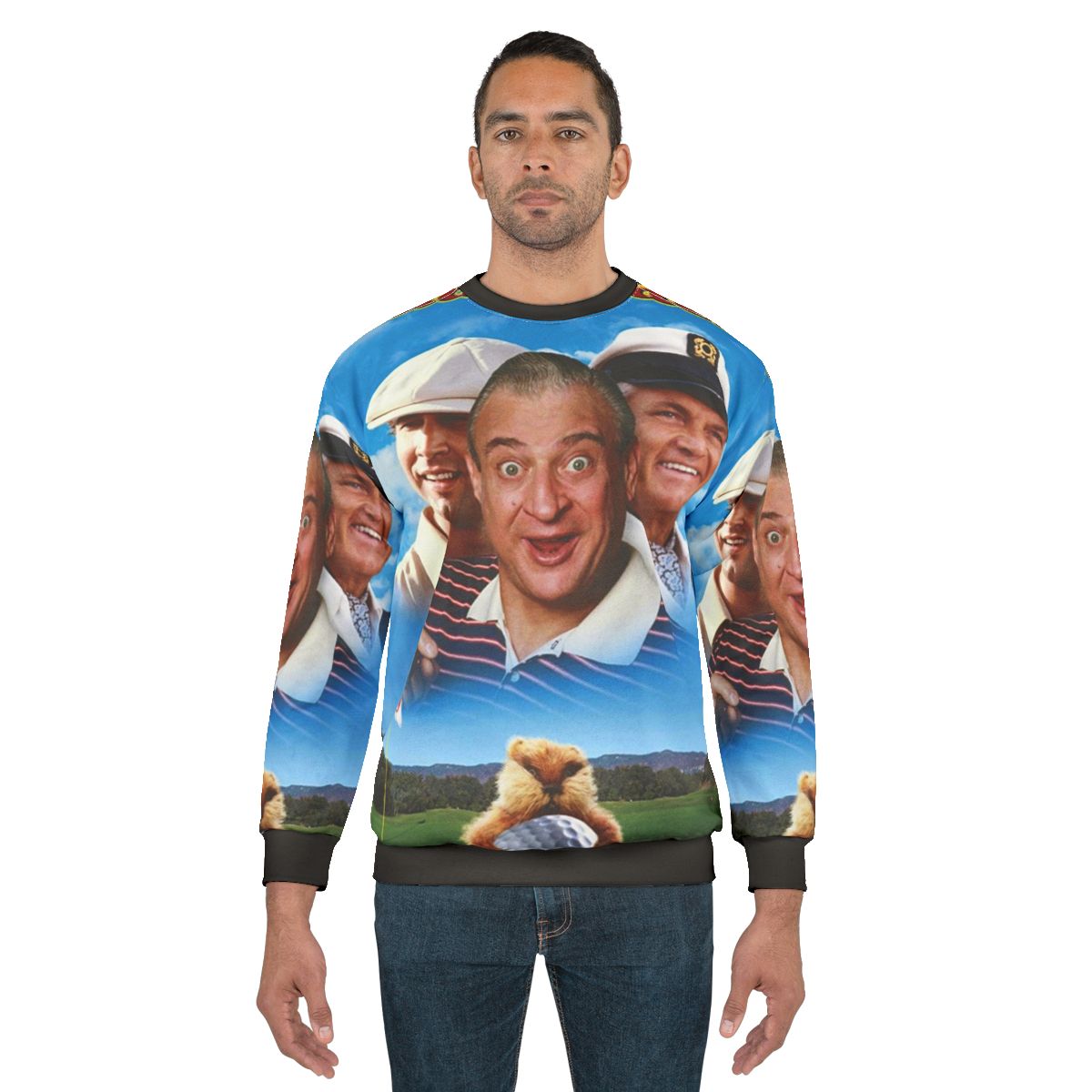 Vintage Caddyshack Sweatshirt Featuring Iconic Golf Comedy Scene