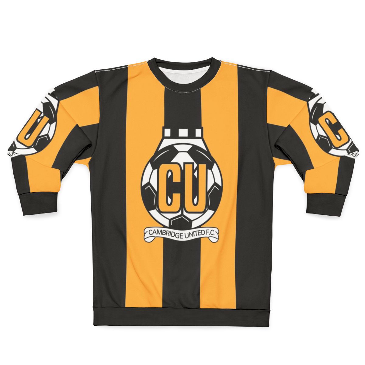 Cambridge United FC Logo Stripes Sweatshirt
