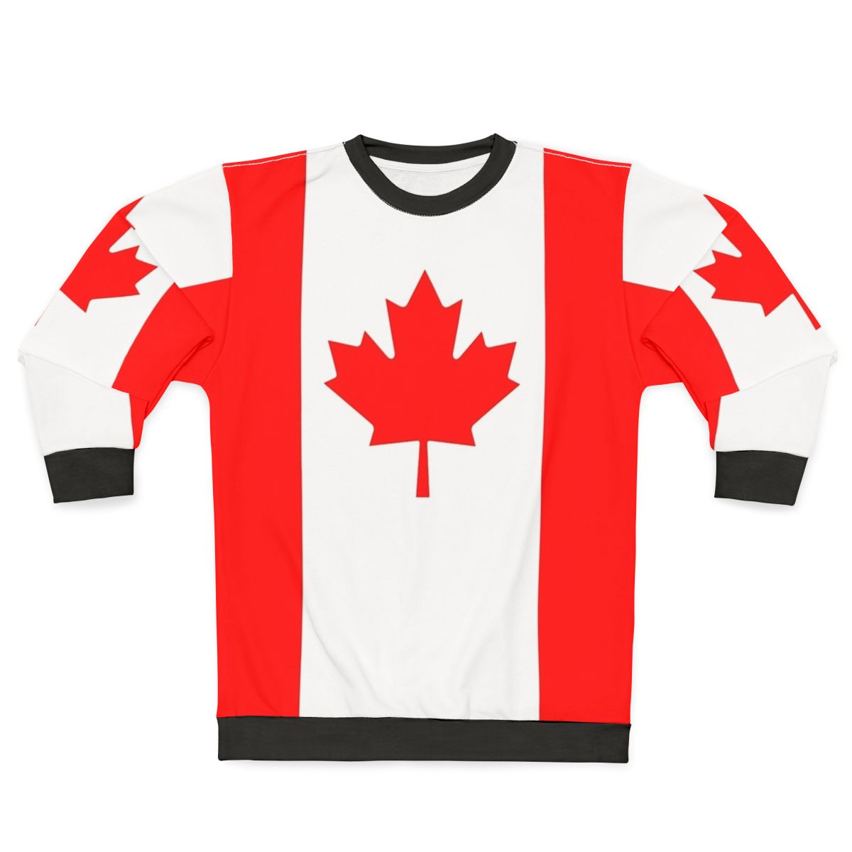 Canada flag sweatshirt for national pride and athletic wear