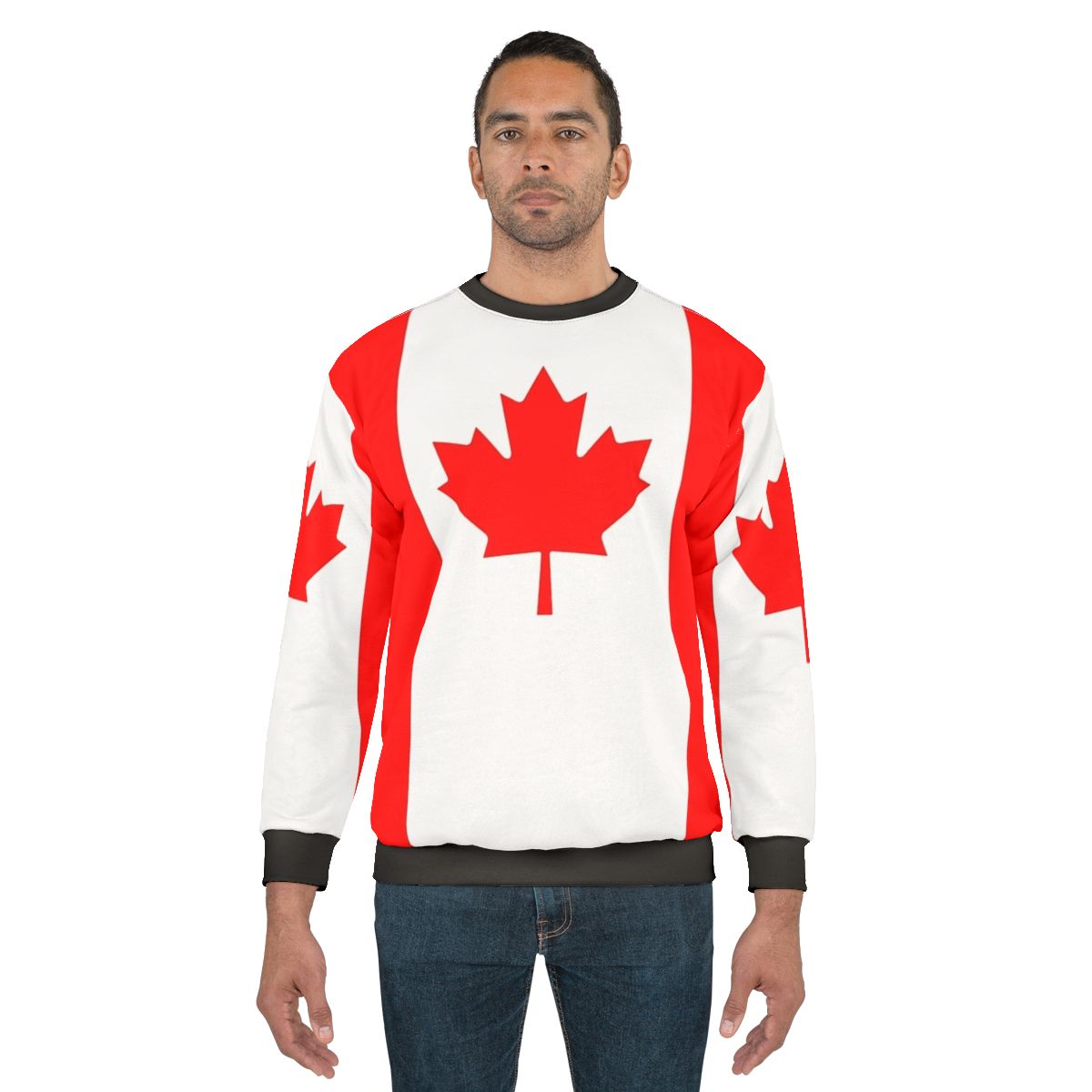 Canada flag sweatshirt for national pride and athletic wear