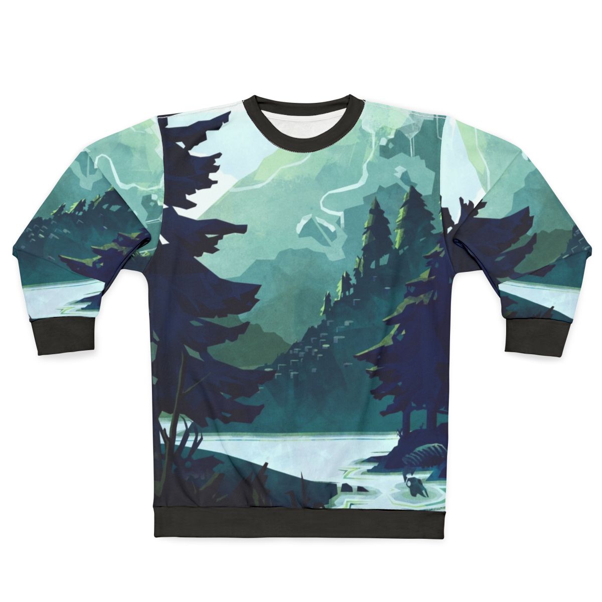 Canadian mountain landscape sweatshirt