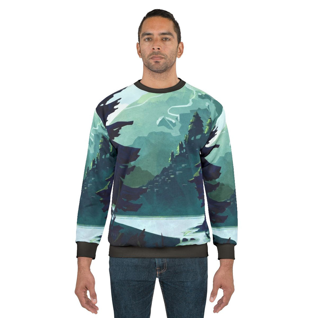 Canadian mountain landscape sweatshirt