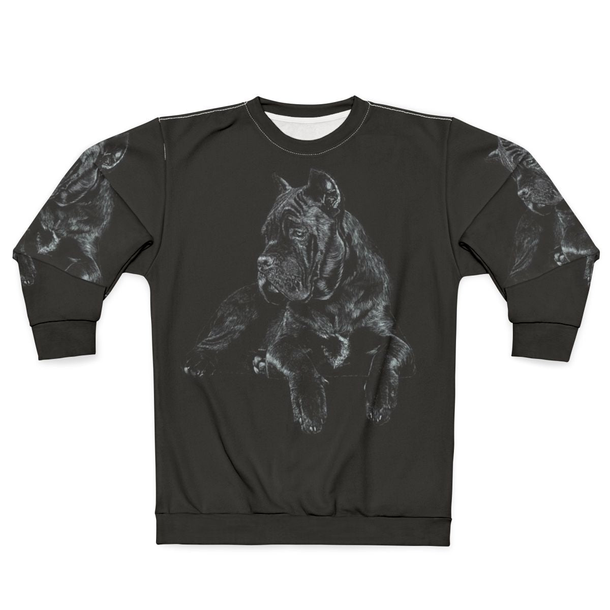 Cane Corso Italiano Mastiff Breed Black Dog Sweatshirt