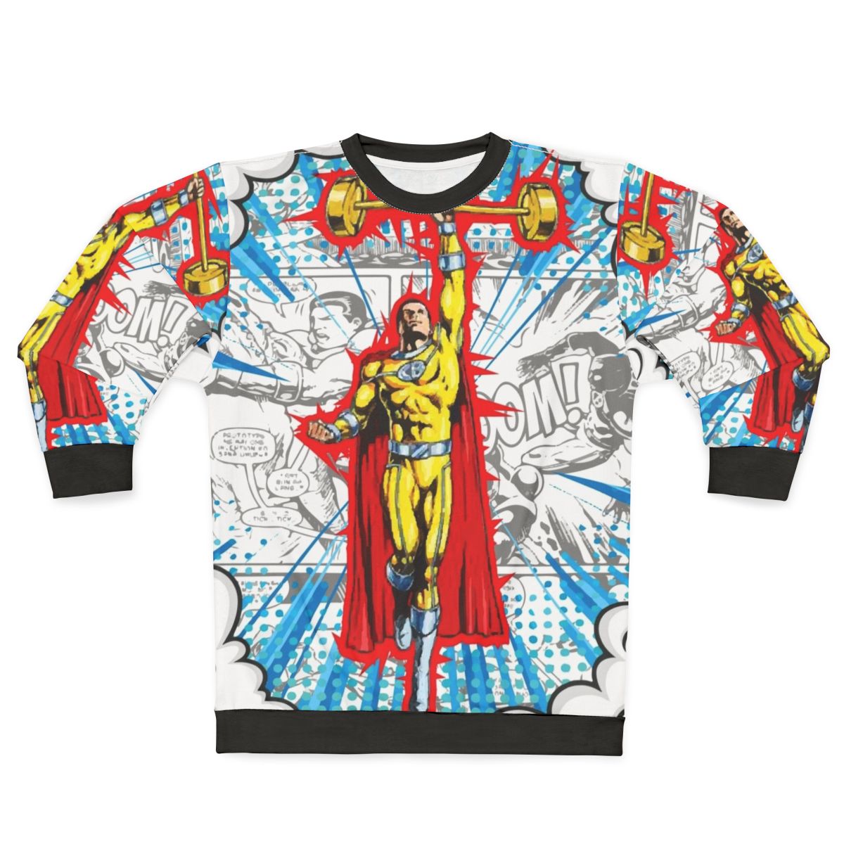 Captain America inspired sweatshirt for superhero workouts