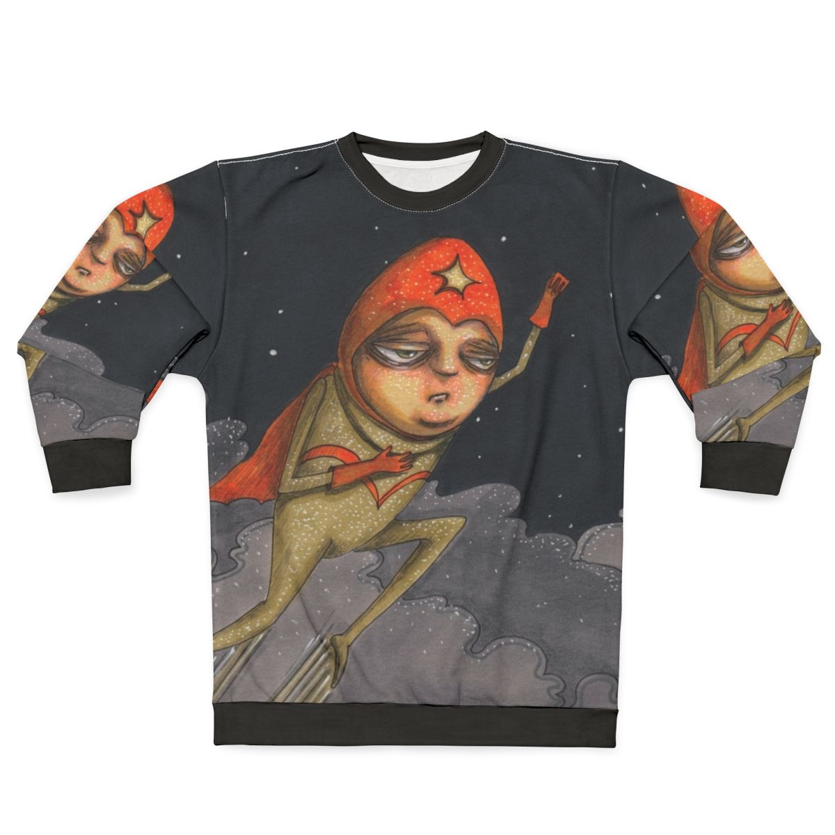 Captain Enthusiasm Superhero Sweatshirt