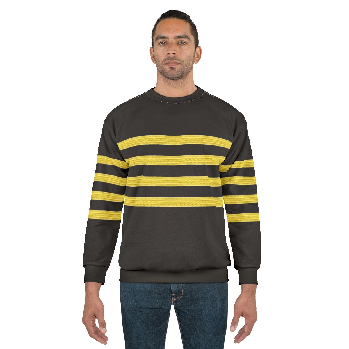 Captain Pilot Four Stripes Aviation Sweatshirt