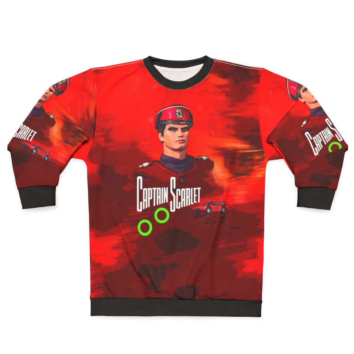 Captain Scarlet Vintage Cartoon Graphic Sweatshirt