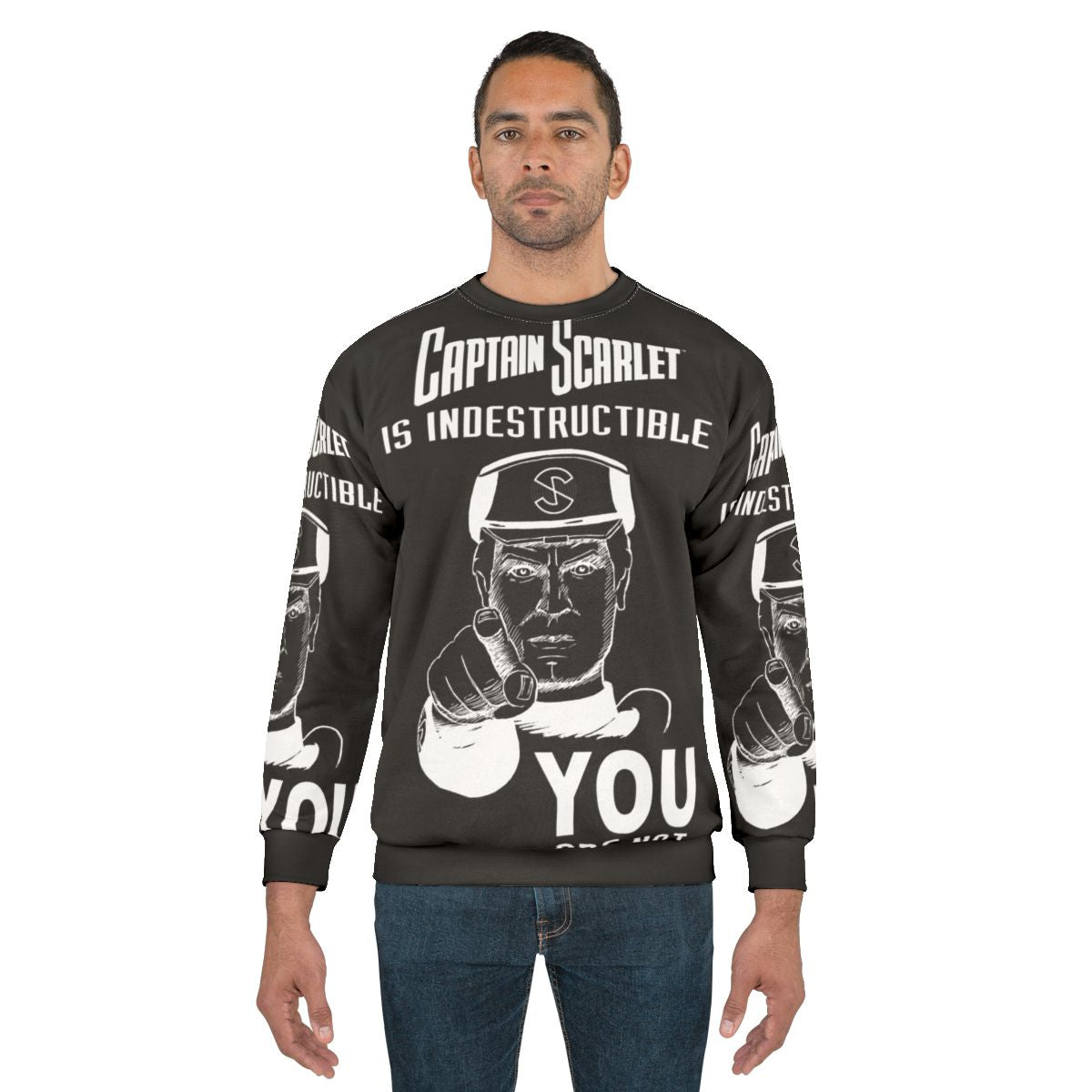 Captain Scarlet "You Are Not" Superhero Sweatshirt