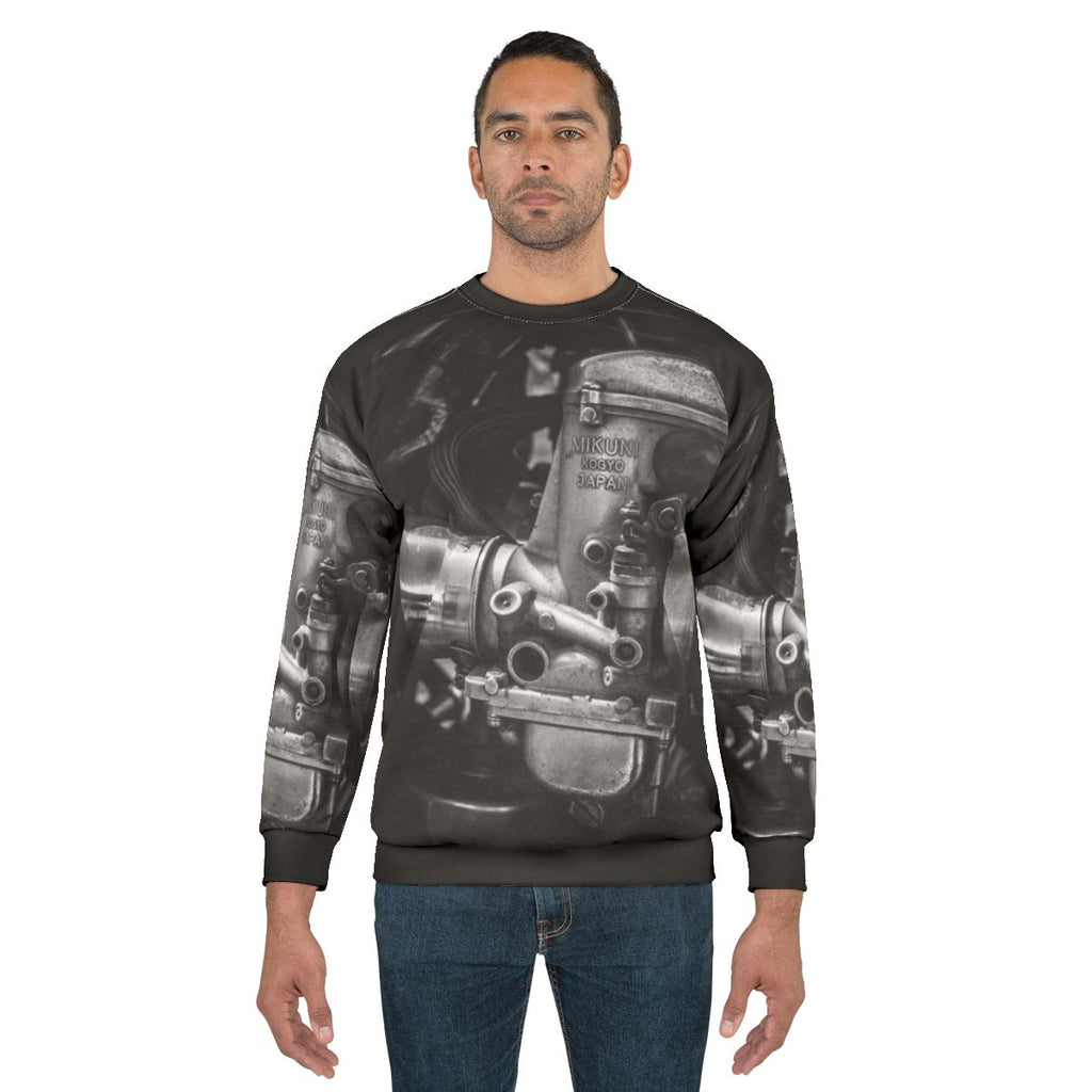 Vintage carbs are good sweatshirt for motorcycle lovers