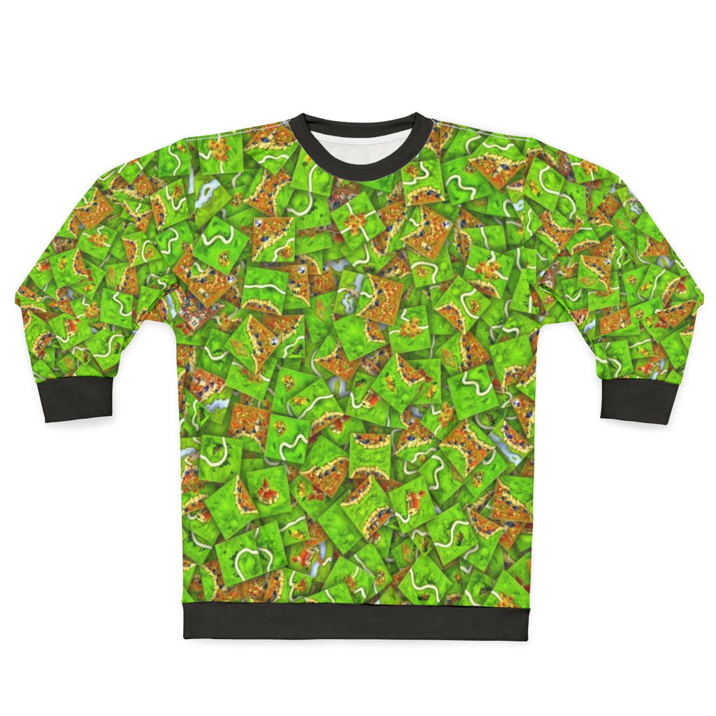 Carcassonne Tiles Board Game Sweatshirt