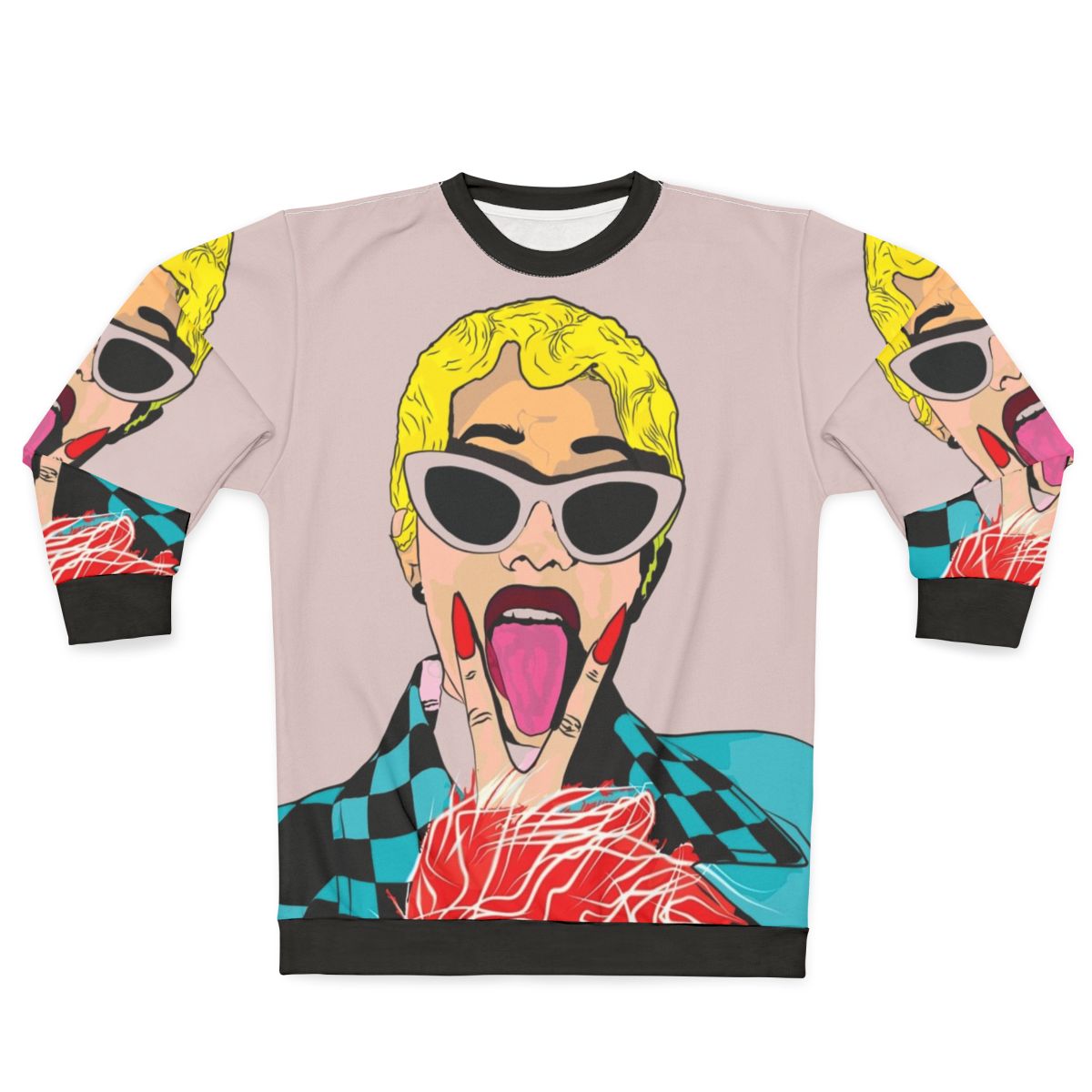 Cardi B Sweatshirt featuring hip hop inspired graphics