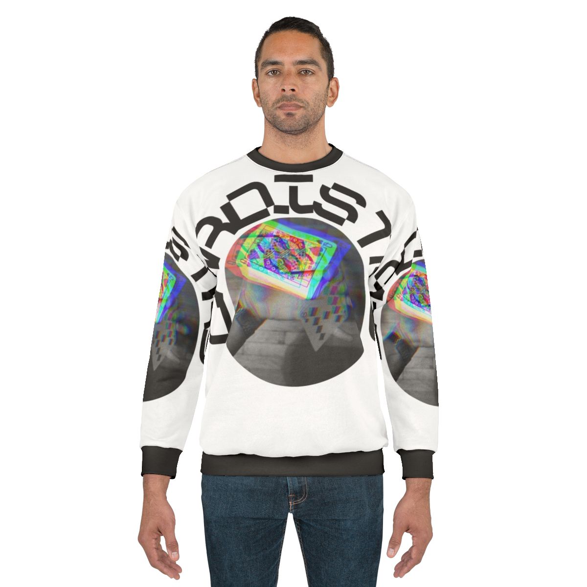 Cardistry Sweatshirt with Card Magic and Tricks Design