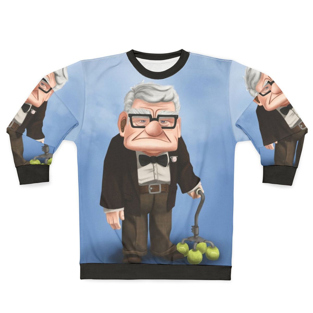 Carl Fredricksen "Up" Disney movie character sweatshirt