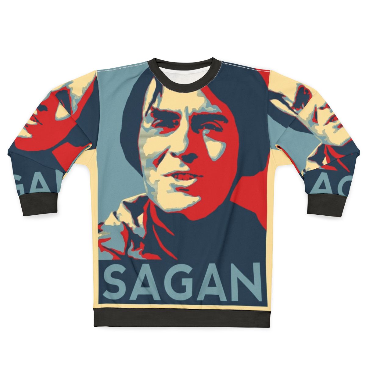 Carl Sagan Sweatshirt featuring Cosmos imagery