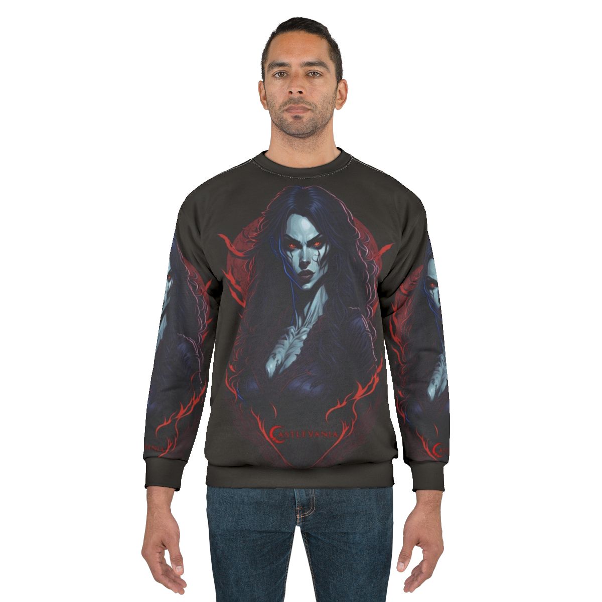 Castlevania-inspired sweatshirt with Carmilla design