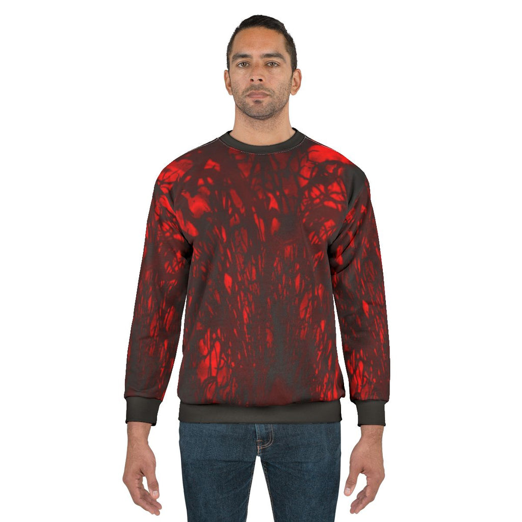 Tie Dye Sweatshirt with Nature-Inspired Sacred Geometry Design