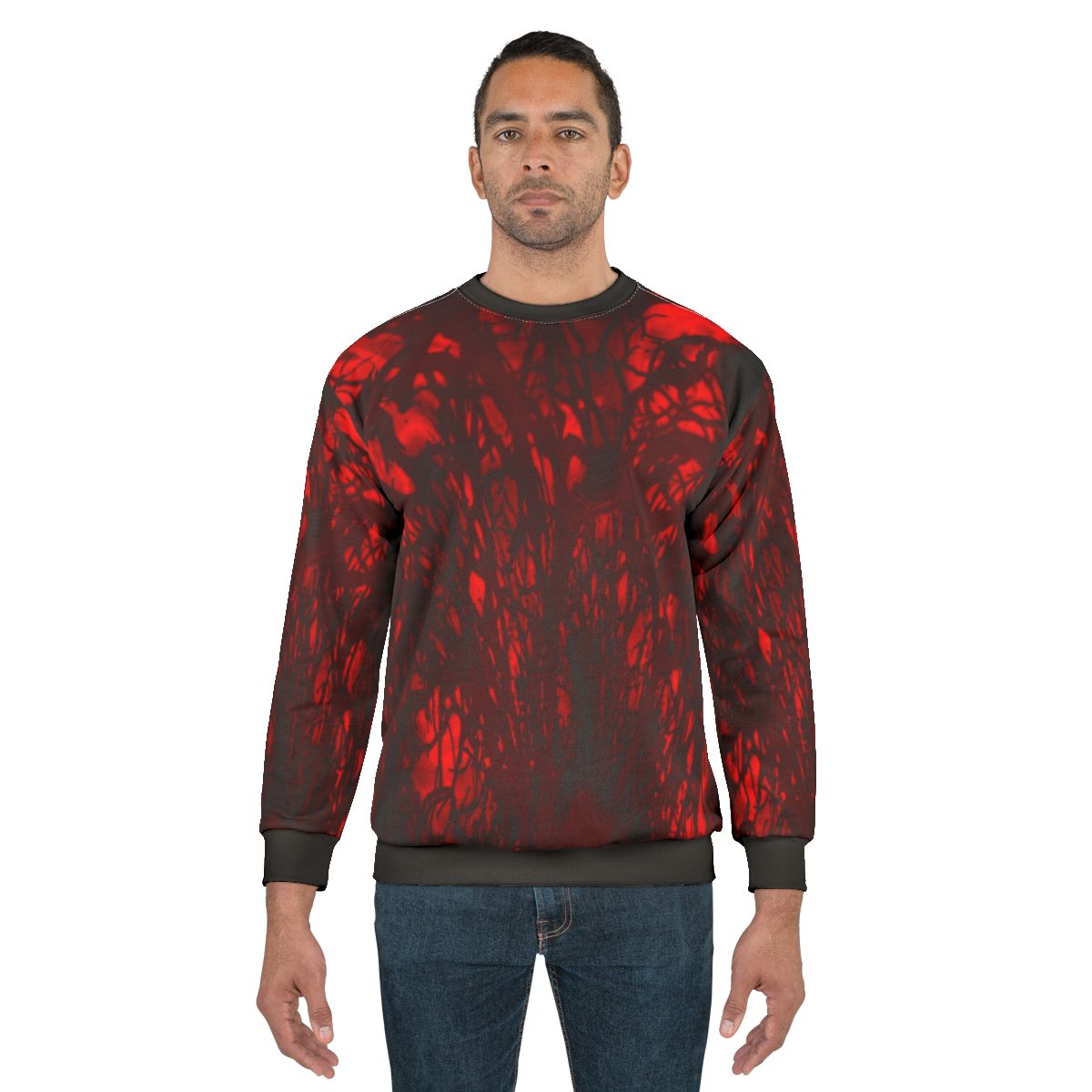 Tie Dye Sweatshirt with Nature-Inspired Sacred Geometry Design
