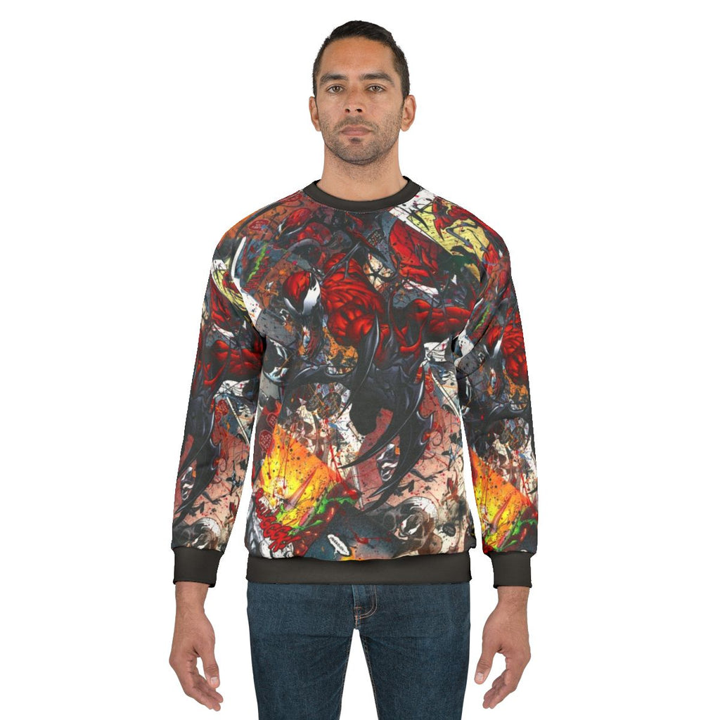 Carnage Comic Book Collage Sweatshirt