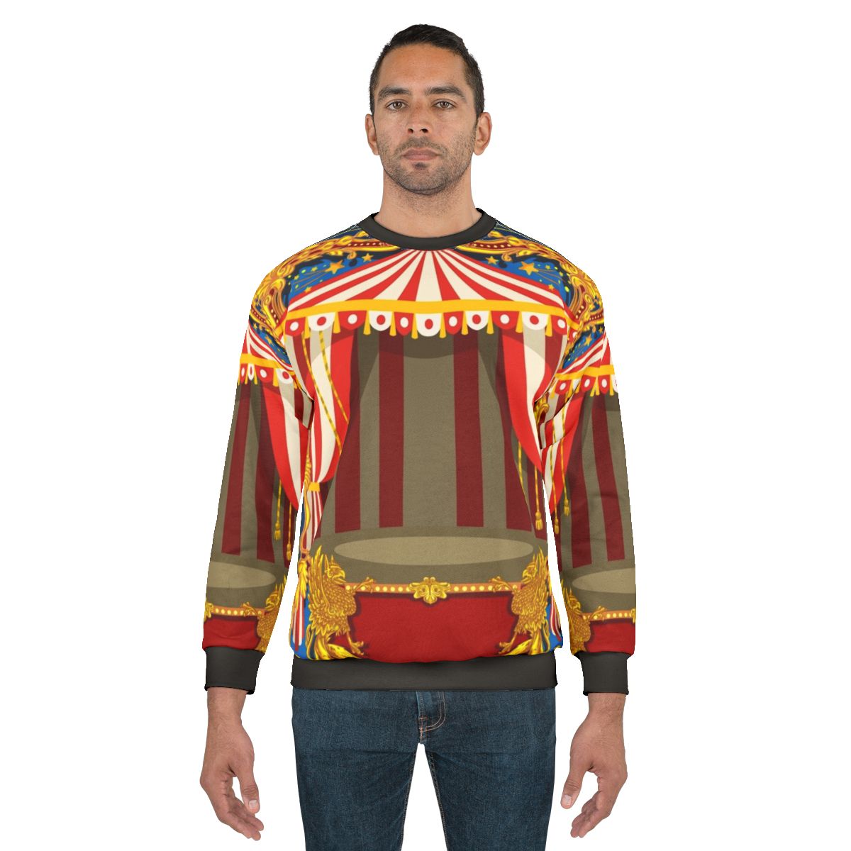 Vintage carnival circus themed sweatshirt