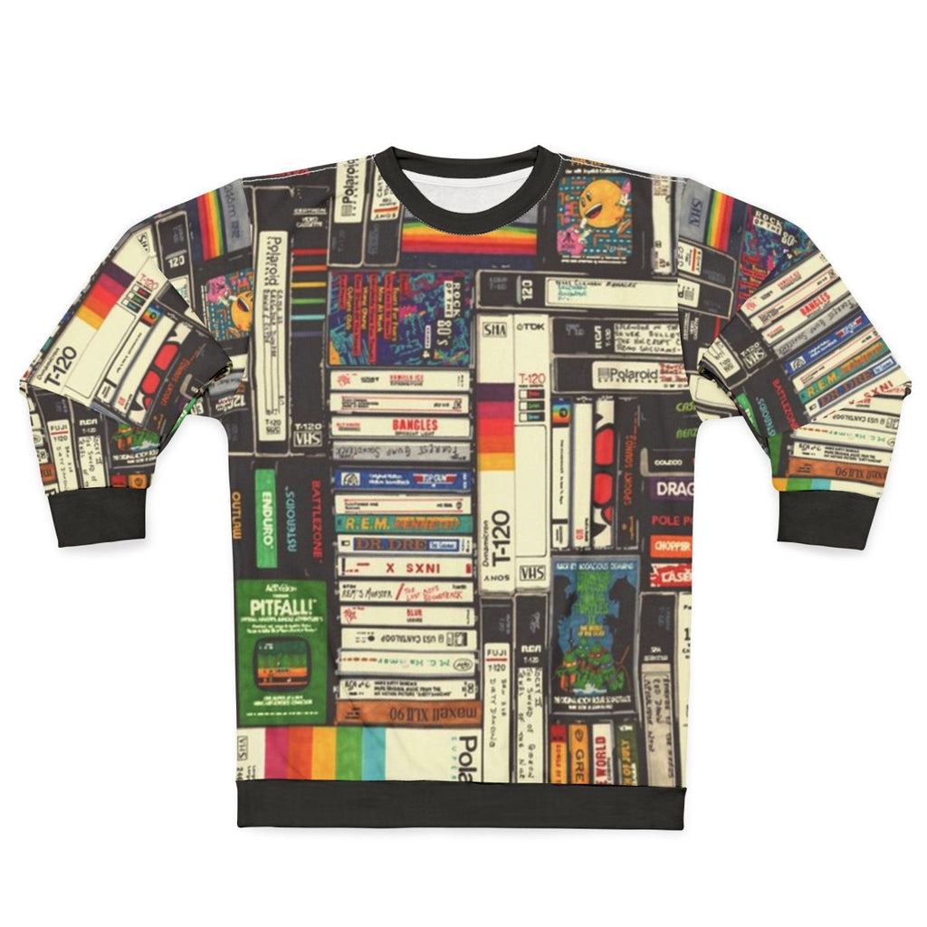 Retro cassette tape vaporwave sweatshirt