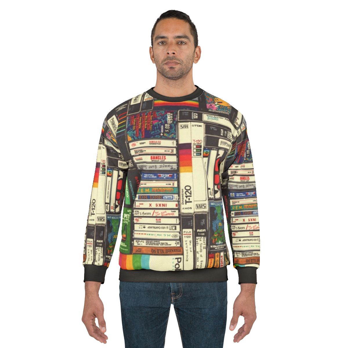 Retro cassette tape vaporwave sweatshirt