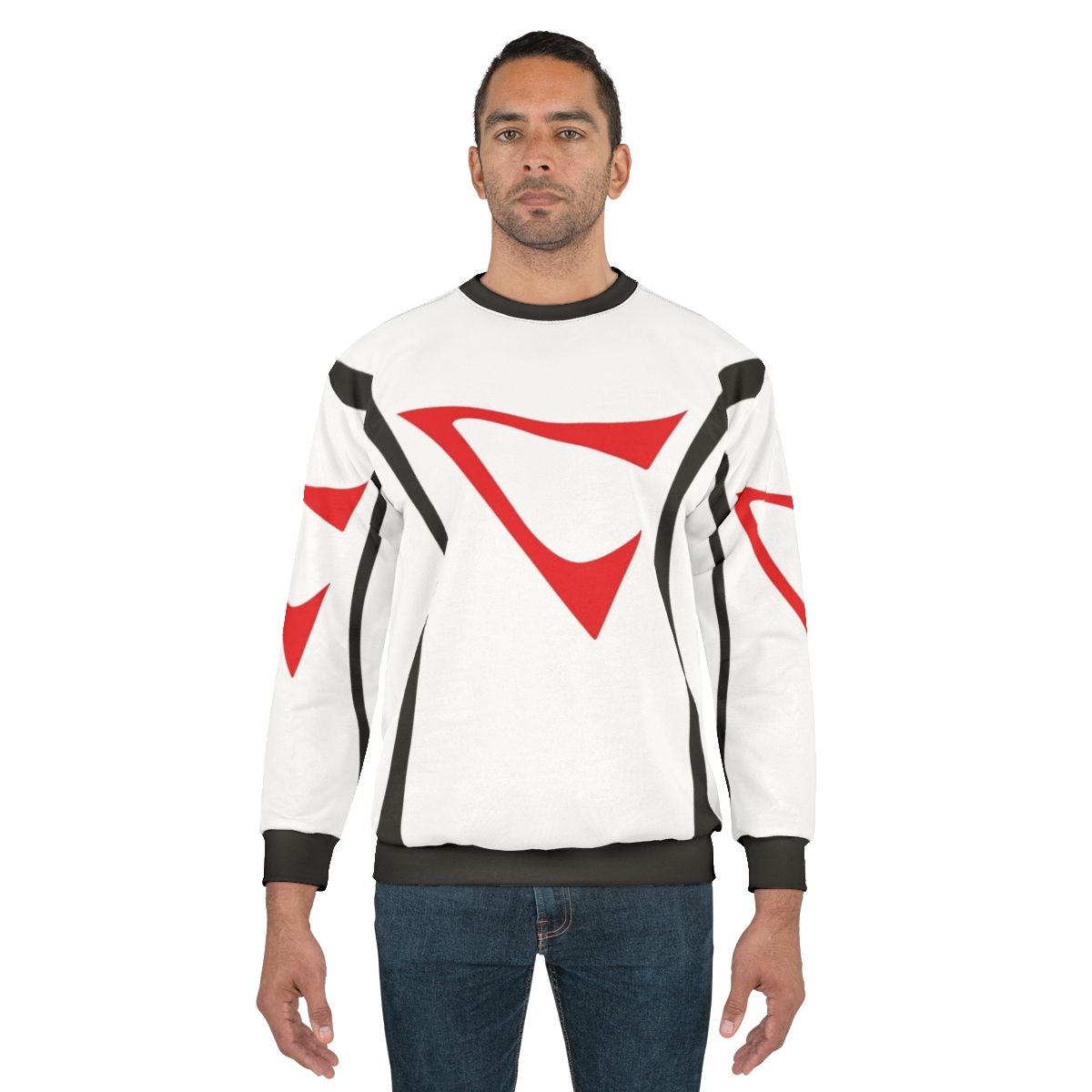 Casshern anime character printed on a cozy sweatshirt