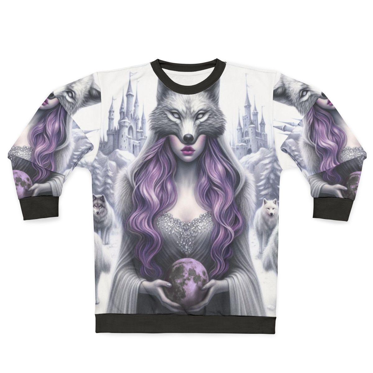 Castle In The Sky Purple Fantasy Sweatshirt