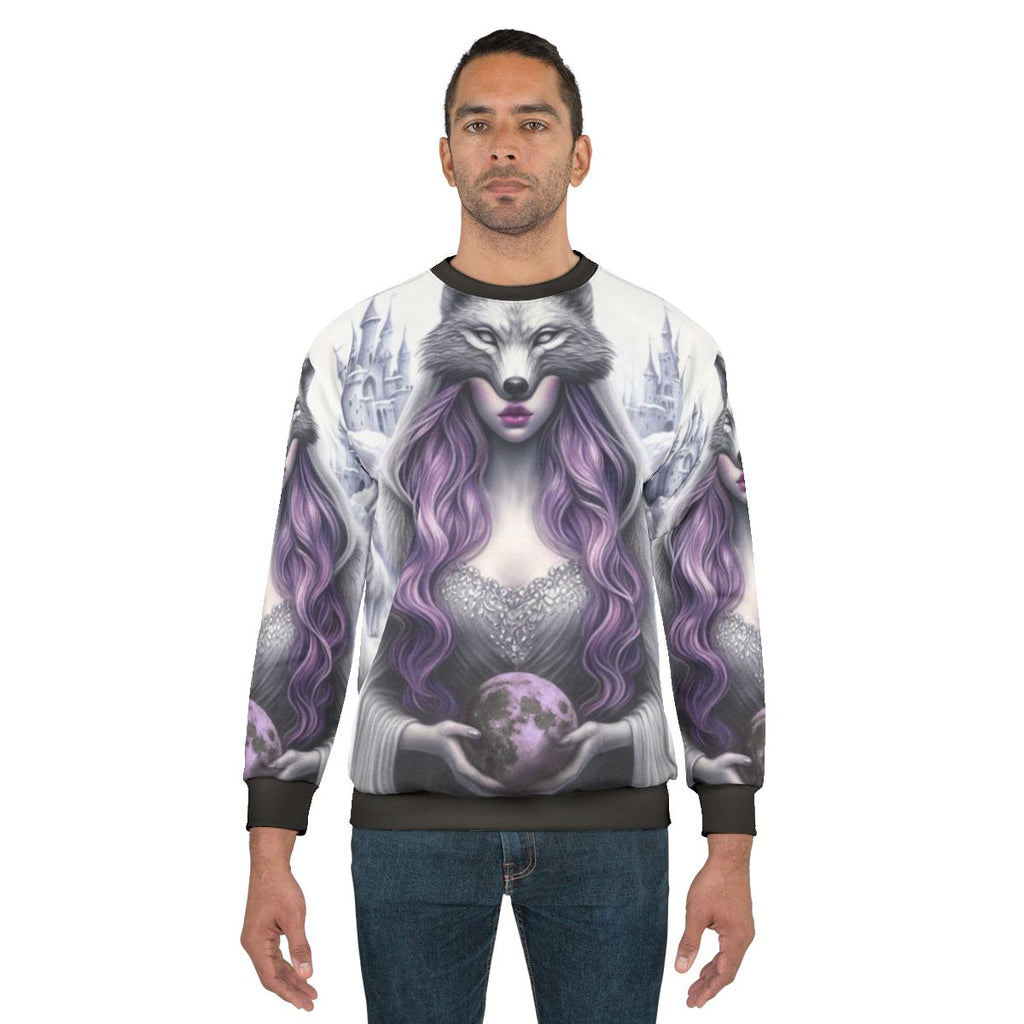 Castle In The Sky Purple Fantasy Sweatshirt