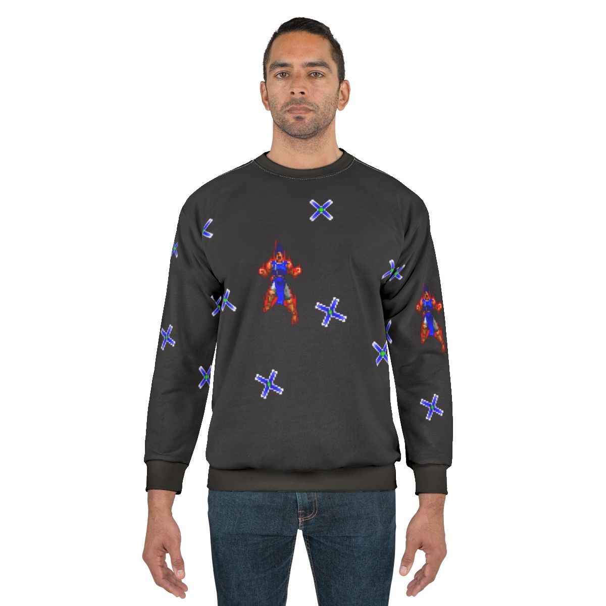 Castlevania Cross Design Classic Gaming Sweatshirt