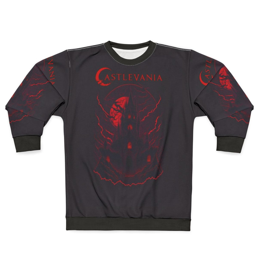 Castlevania Edge of Night Sweatshirt featuring Alucard, Trevor Belmont, and Sypha Belnades