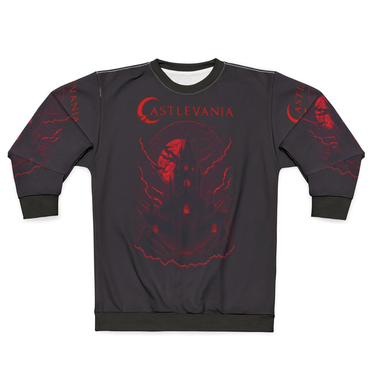 Castlevania Edge of Night Sweatshirt featuring Alucard, Trevor Belmont, and Sypha Belnades