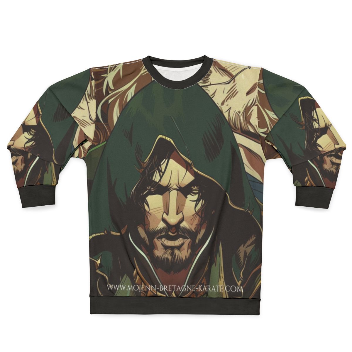 Castlevania fan art inspired sweatshirt with manga style design