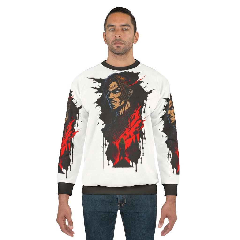 Castlevania Netflix Sweatshirt featuring Alucard, Trevor Belmont, and Sypha