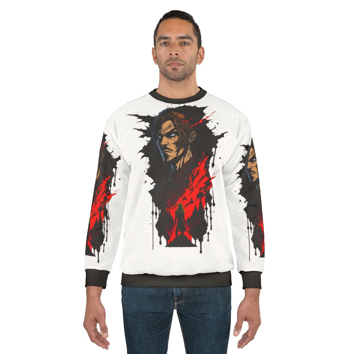 Castlevania Netflix Sweatshirt featuring Alucard, Trevor Belmont, and Sypha