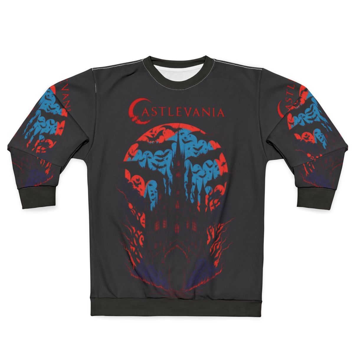 Castlevania Netflix Inspired Sweatshirt with Alucard and Belmont Designs