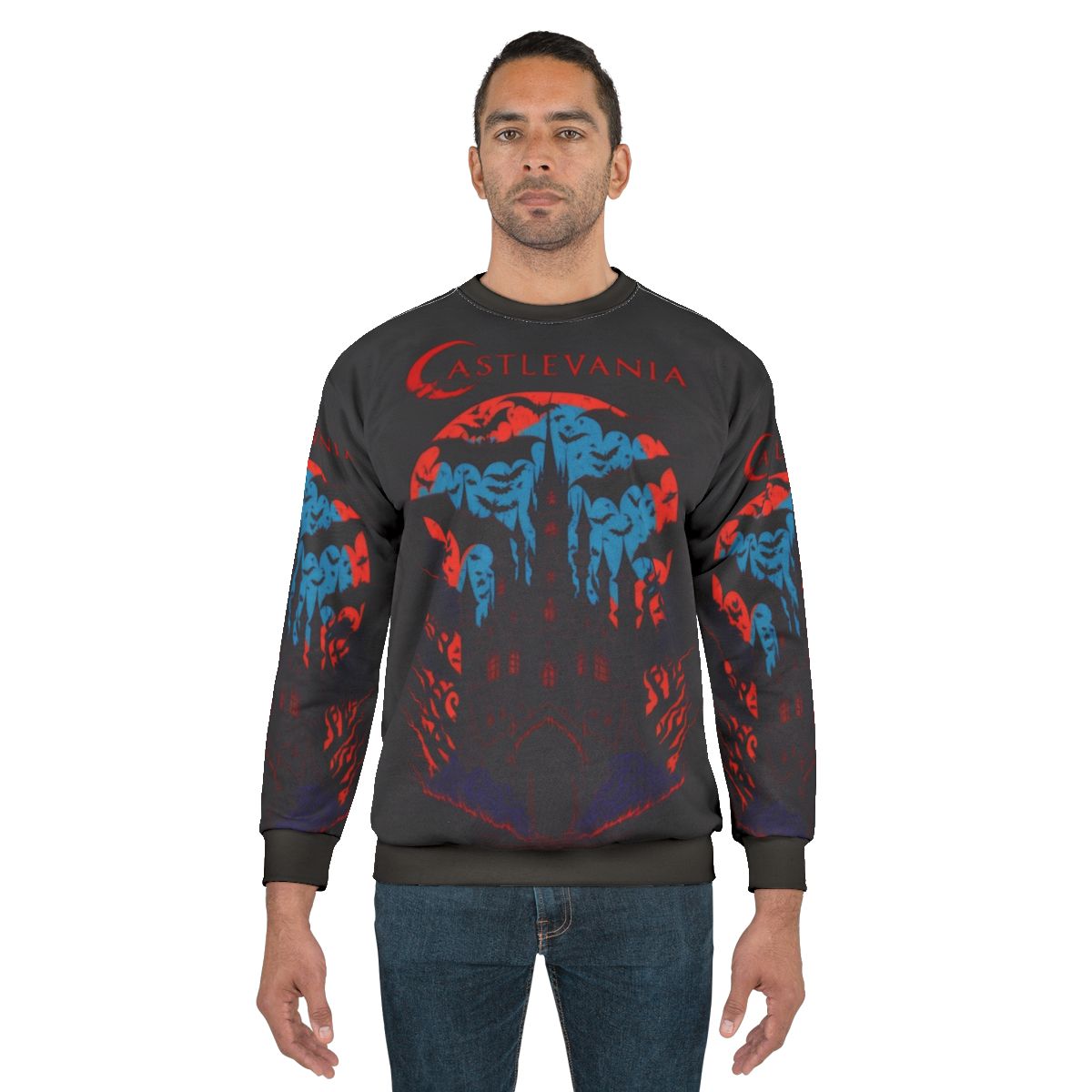 Castlevania Netflix Inspired Sweatshirt with Alucard and Belmont Designs